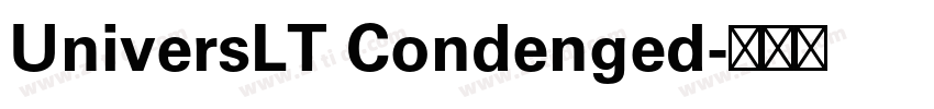 UniversLT Condenged字体转换